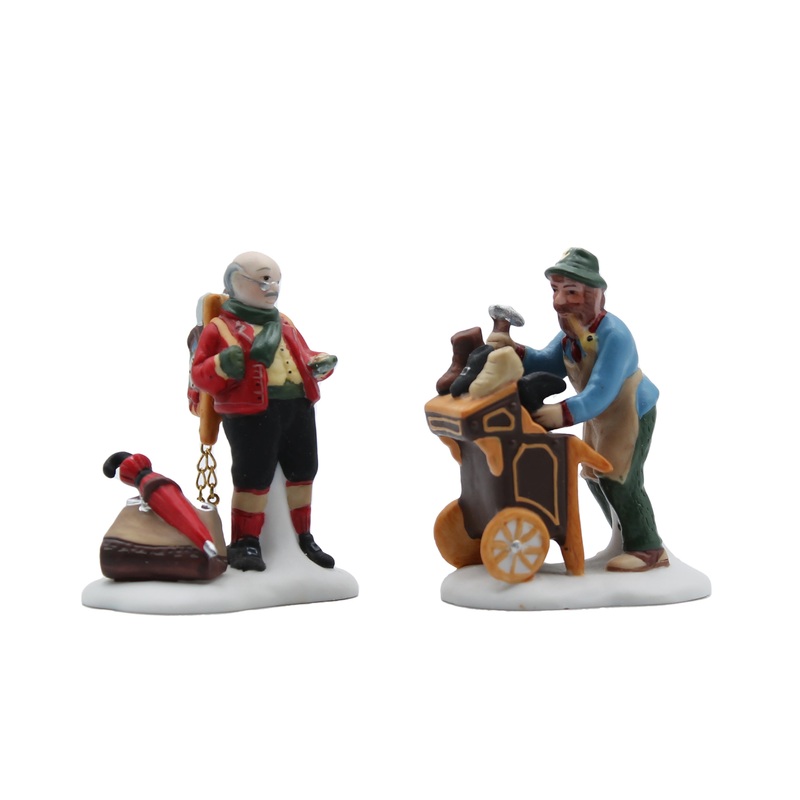 Department 56: 58394 Cobbler & Clock Peddler - Set of 2