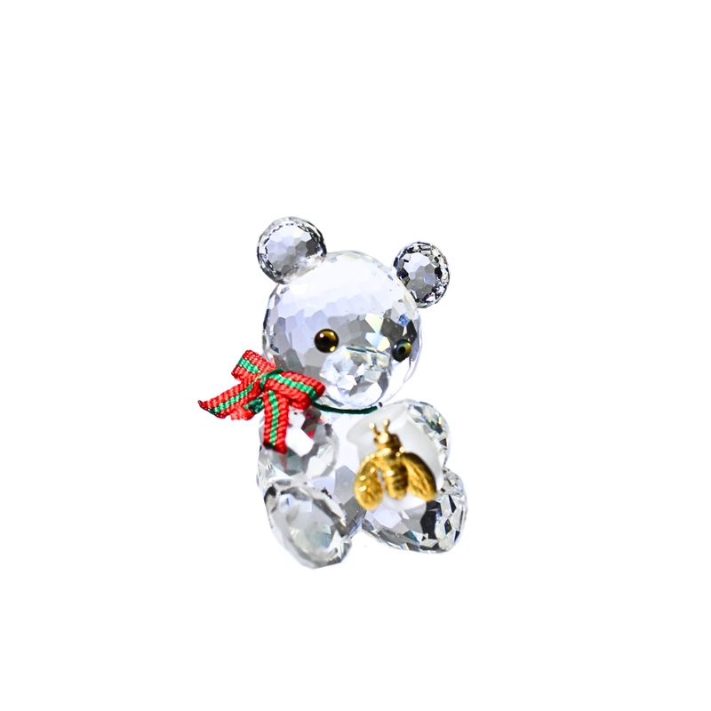 Swarovski Figrine: 213068 Kris Bear Holding Honey Pot