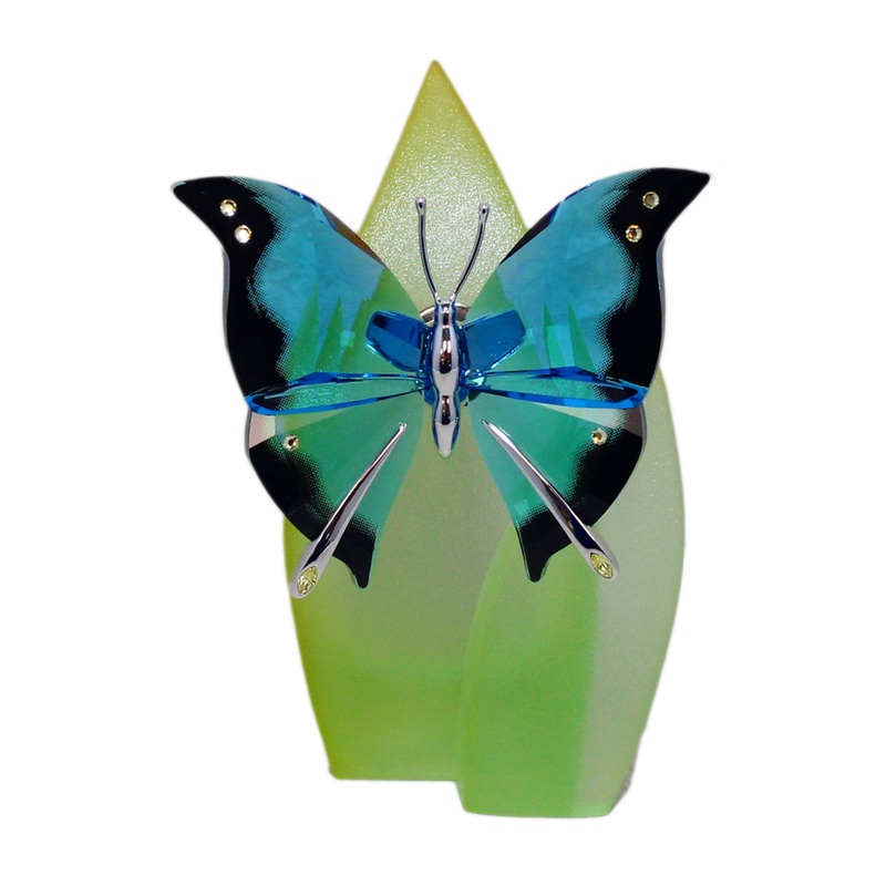 Swarovski Figurine: 622735 Ambur Butterfly - Blue Turquoise