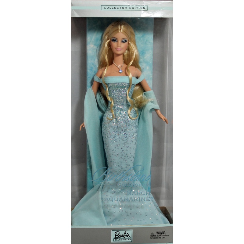 2002 March Aquamarine Birthstone Barbie (B3411)