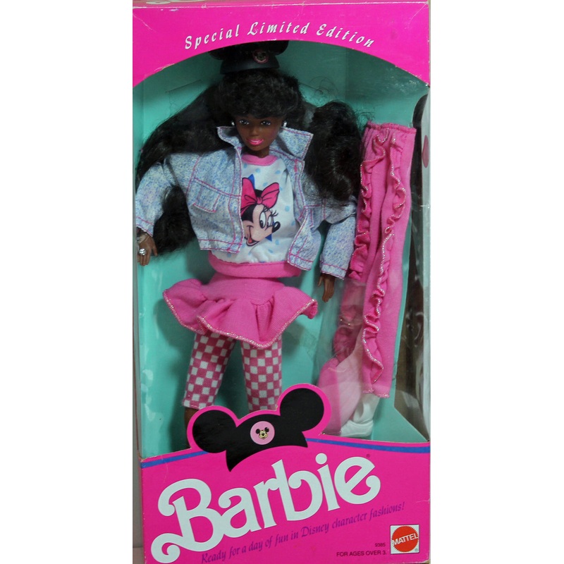 1990 Barbie in Disney Character Fashions Barbie (9385) - African American