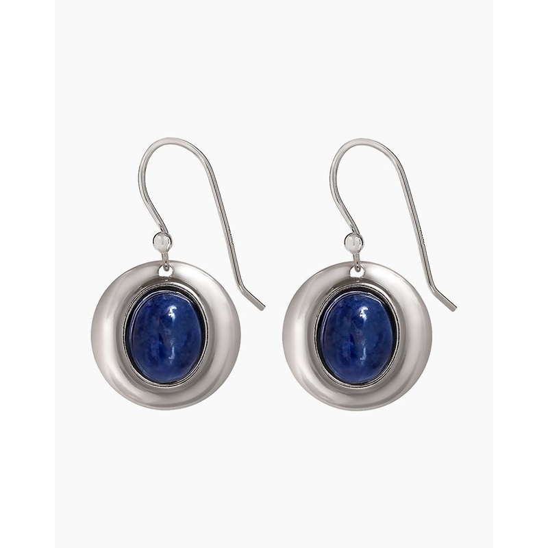 Sodalite Framed Stone Earring