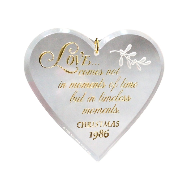 Hallmark Ornament: 1986 Timeless Love  | QX3796