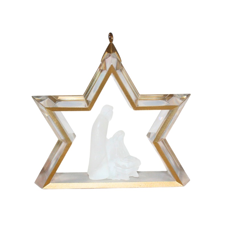 Hallmark Ornament: 1988 Miniature Creche  | QX4034