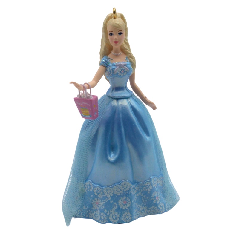 Hallmark Ornament: 2003 Birthday Wishes Barbie Ornament | QEO8549