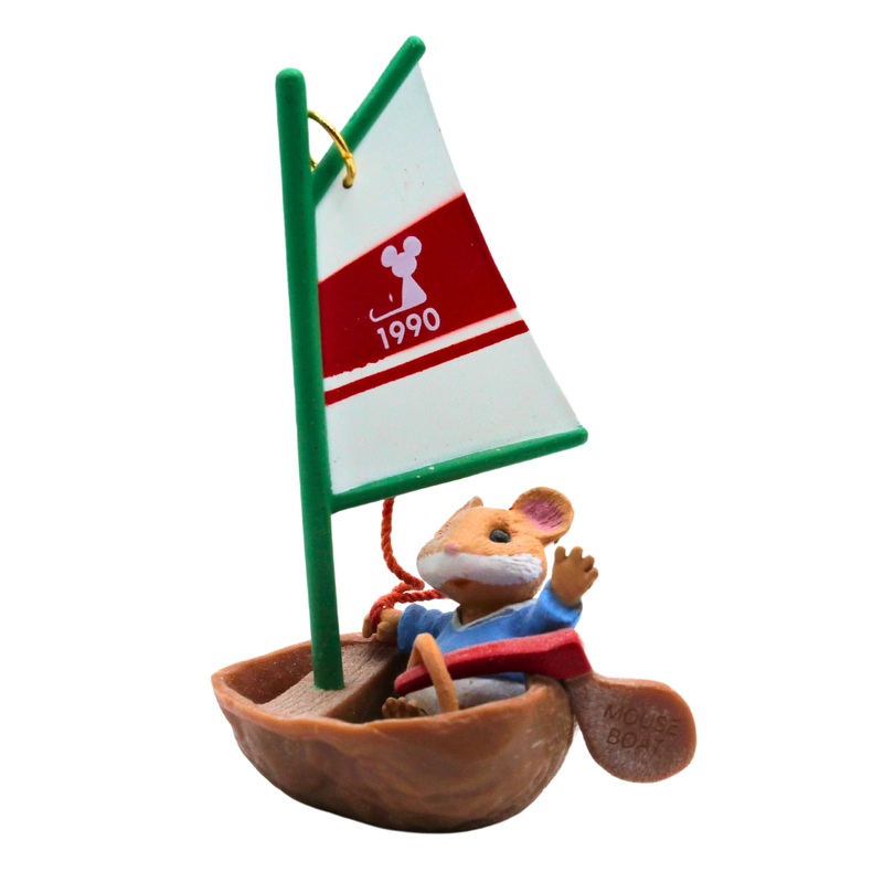 Hallmark Ornament: 1990 Mouseboat | QX4753