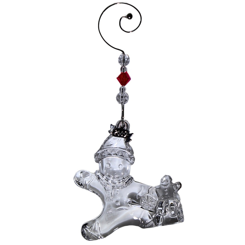 Waterford Crystal: Christmas Wonders Ornament Gingerbread w/ Toys Ornaments, 3"