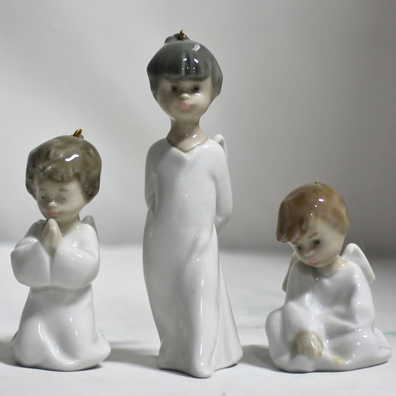 Lot of 3 Lladro: Mini Angel Figurines