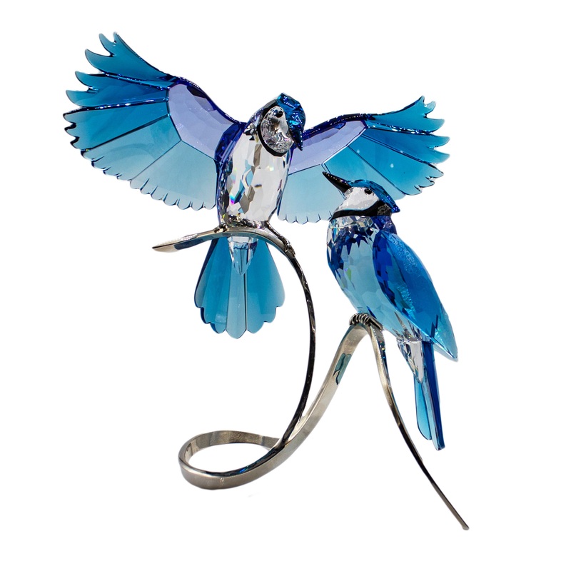 Swarovski Figurine: 1176149 Paradise Birds - Blue Jays