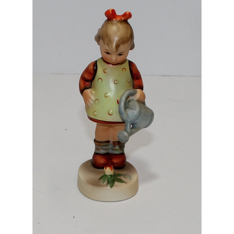 Hummel Figurine Little Garner 74 Girl watering flower (AP 1661 ) TMK 2
