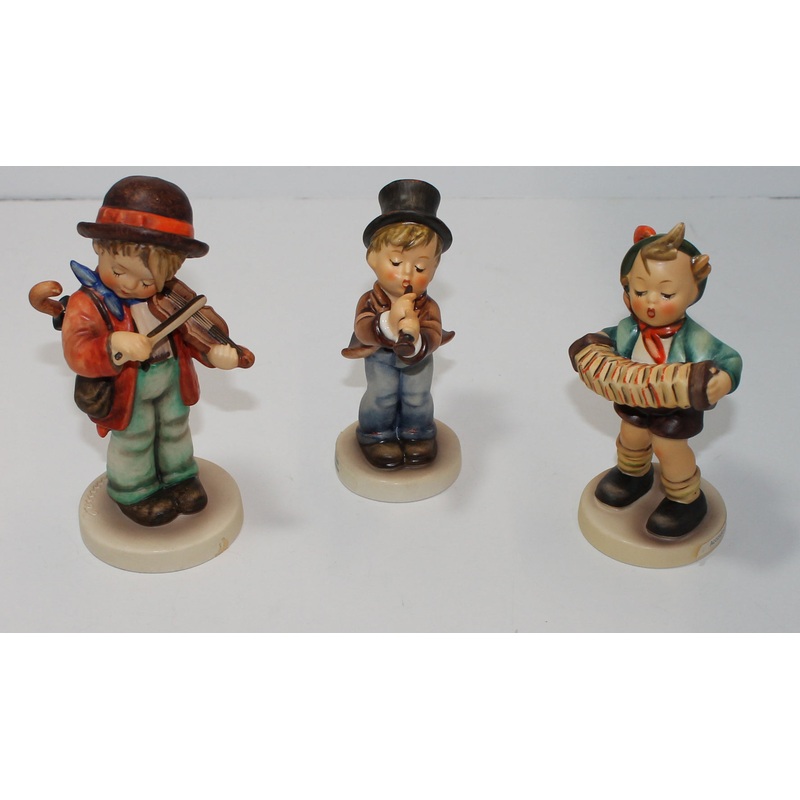 Hummel Figurine Lot Accordion Boy, Serenade, Fiddler  (AP 1563 )