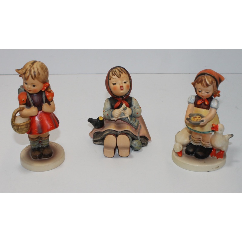 Hummel Figurine Lot School Girl, Happy Pastime, Be Patient  (AP 1603 )