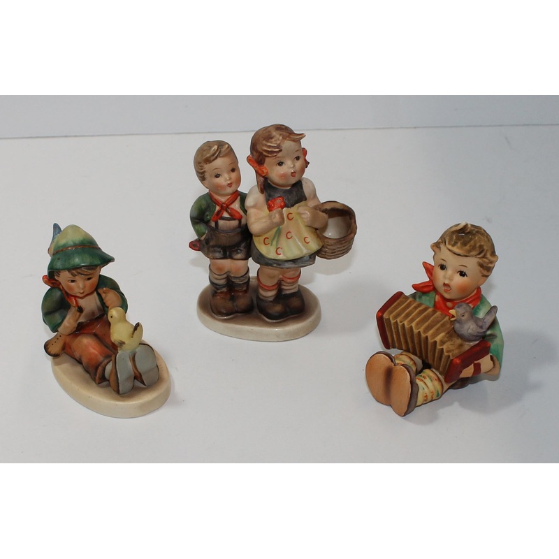 Hummel Figurine Lot Singing Lessons, To Market, Let's Sing  (AP 1602 )