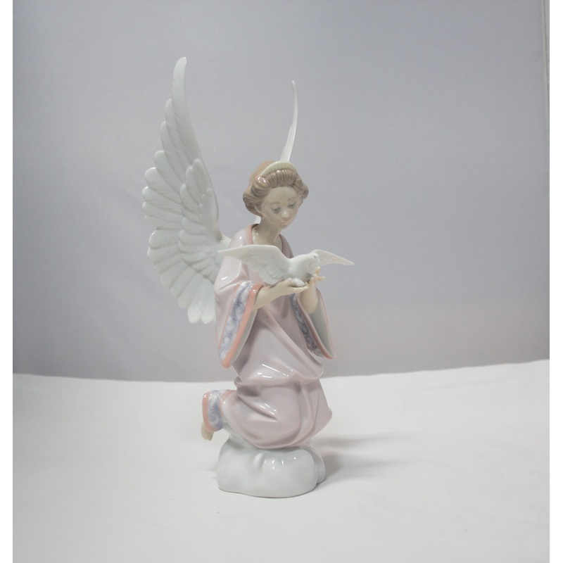 Lladr Figurine: 6131 Angel of Peace|As Is Figurine with worn box