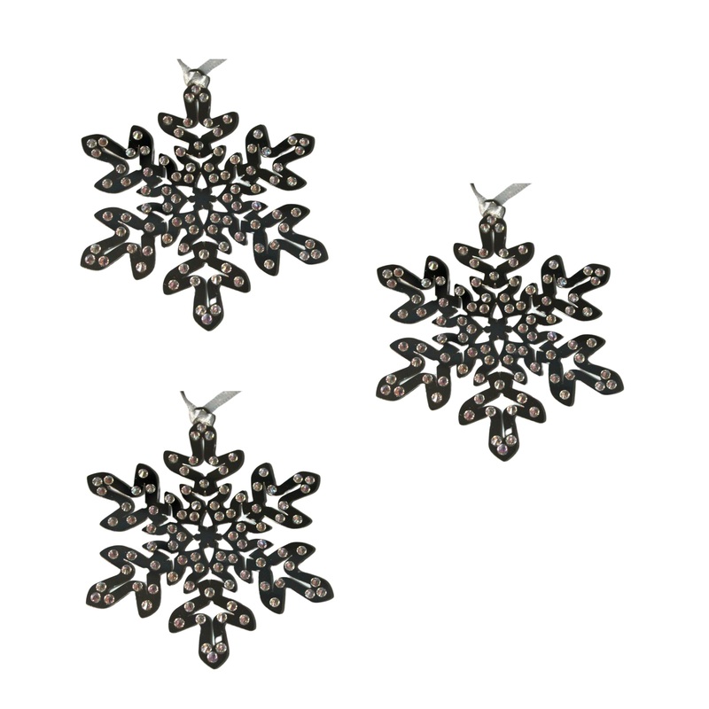 Swarovski Figurine: 1135179 Rhodium Pixel Snowflakes