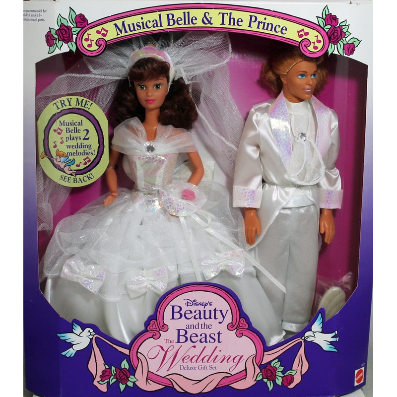 1993 Disney Beauty and the Beast Wedding Gift Set Barbie (11021)
