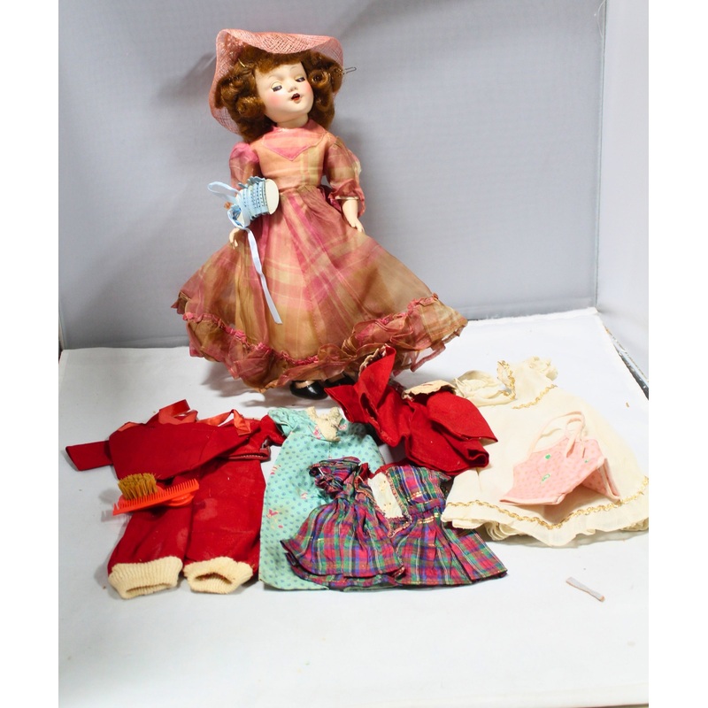 Roebuck Happi Time Girl Doll with 6 Dress Up Outfits