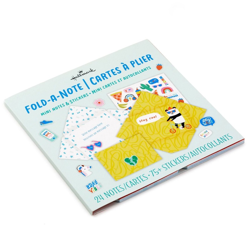Animal Fun Fold-a-Note Assorted Mini Notes With Stickers Book