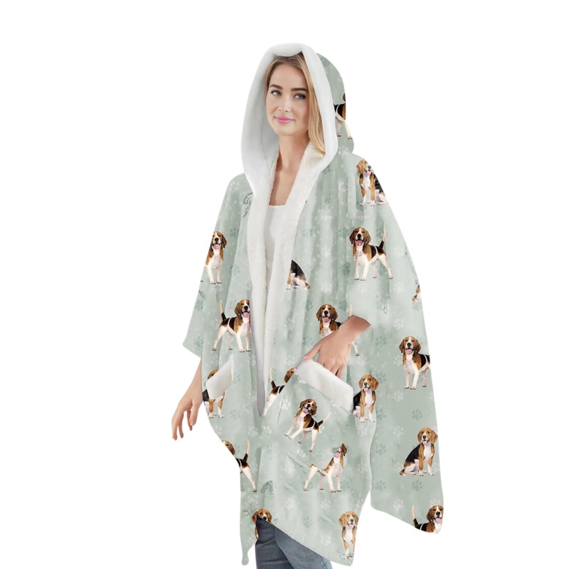 Beagle Snuggs Wrap - Wearable Blanket Hoodie