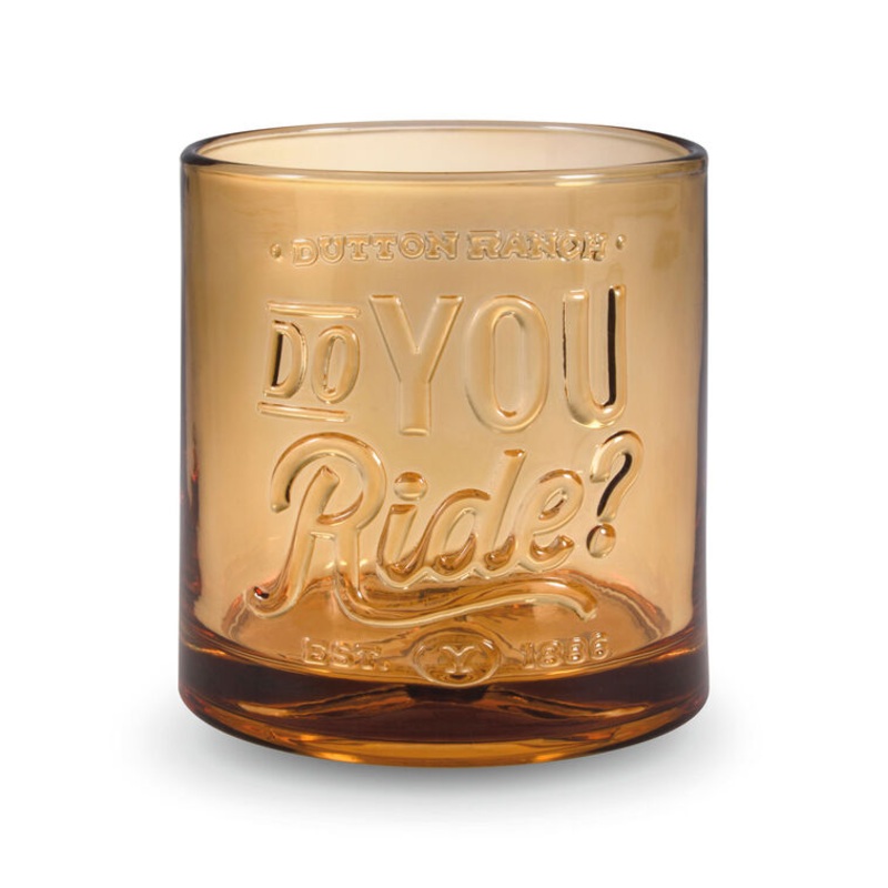 Yellowstone Dutton Ranch Do You Ride? Lowball Glass, 9.5 oz.