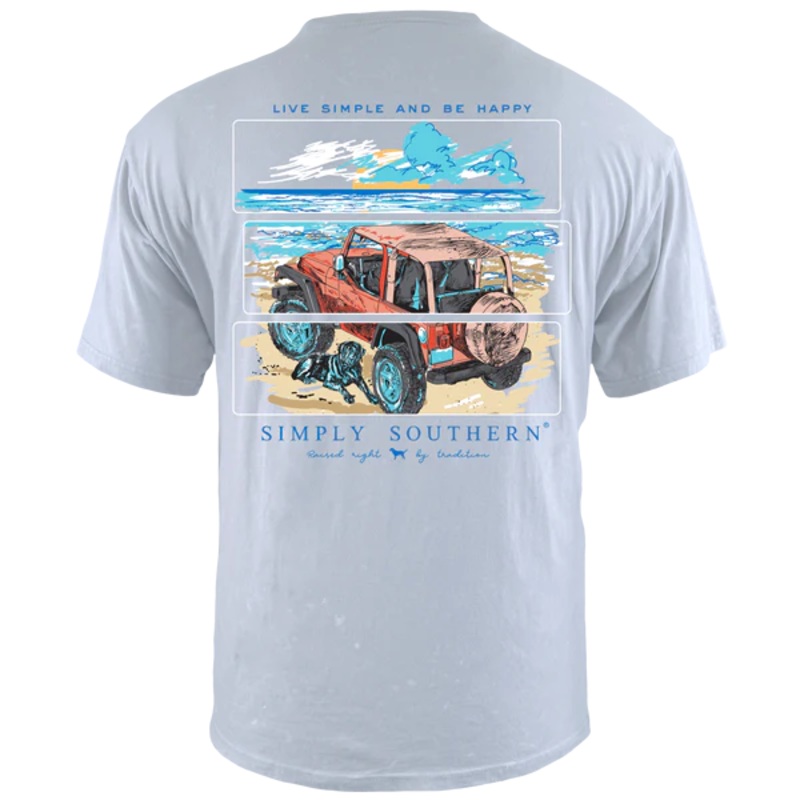 Live Simple and Be Happy Short Sleeve Tee