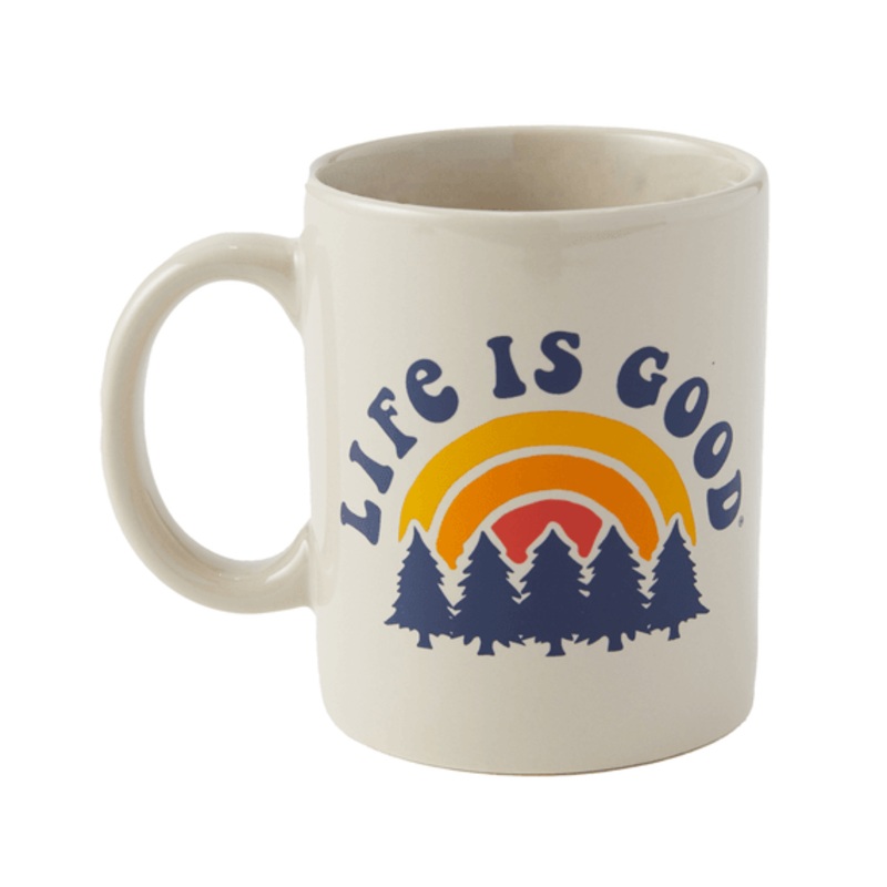 Rainbow Forest Jake's Mug - Bone