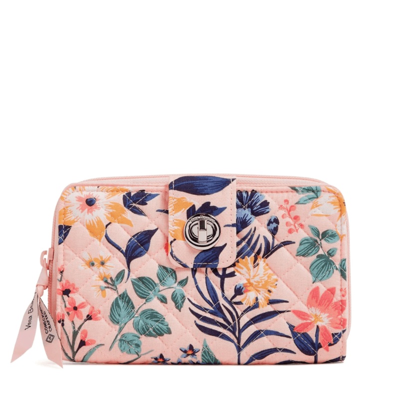 RFID Turnlock Wallet - Paradise Coral