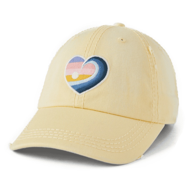 Sunwashed Chill Cap Wave Heart - Yellow