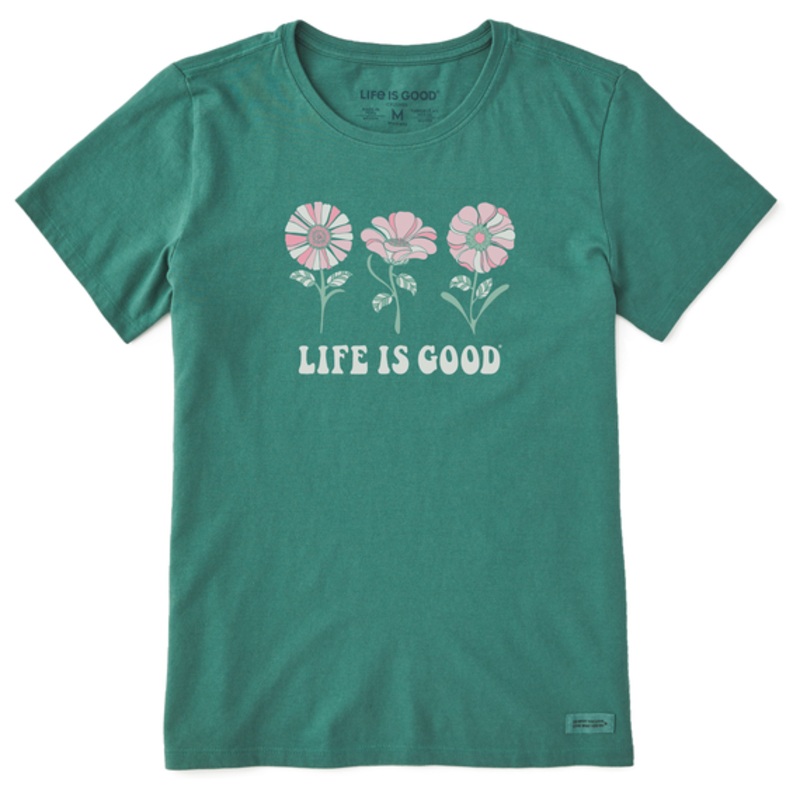 3 Groovy Flowers Crusher Tee Women's