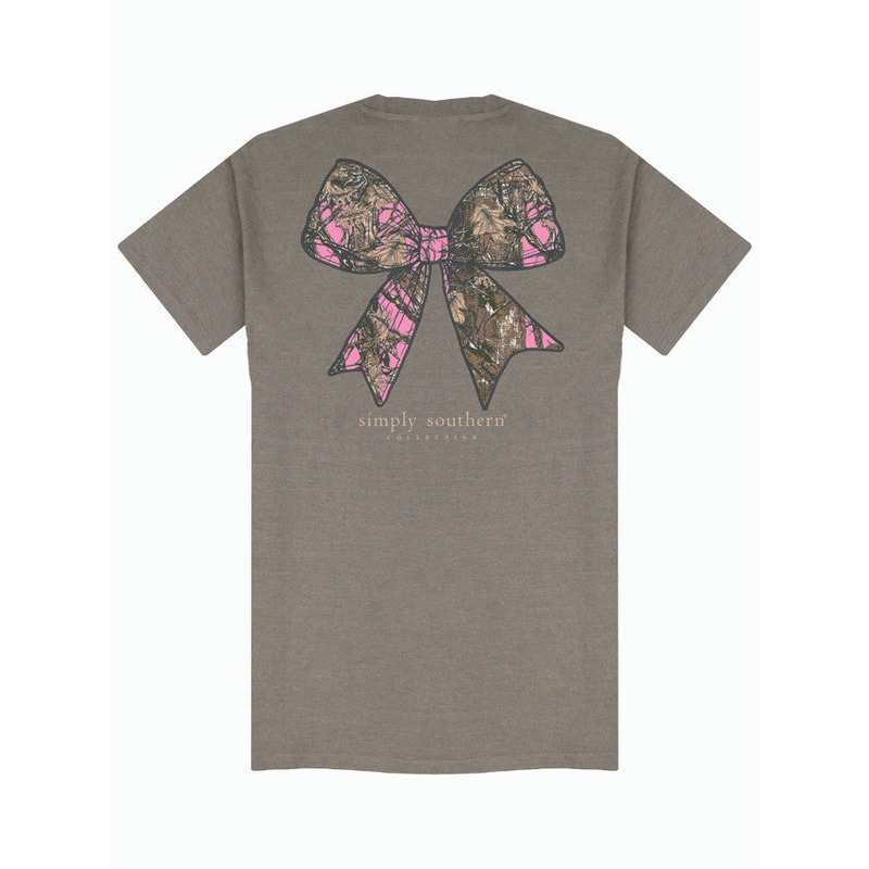 Camo Bow Tee - Desert Heather