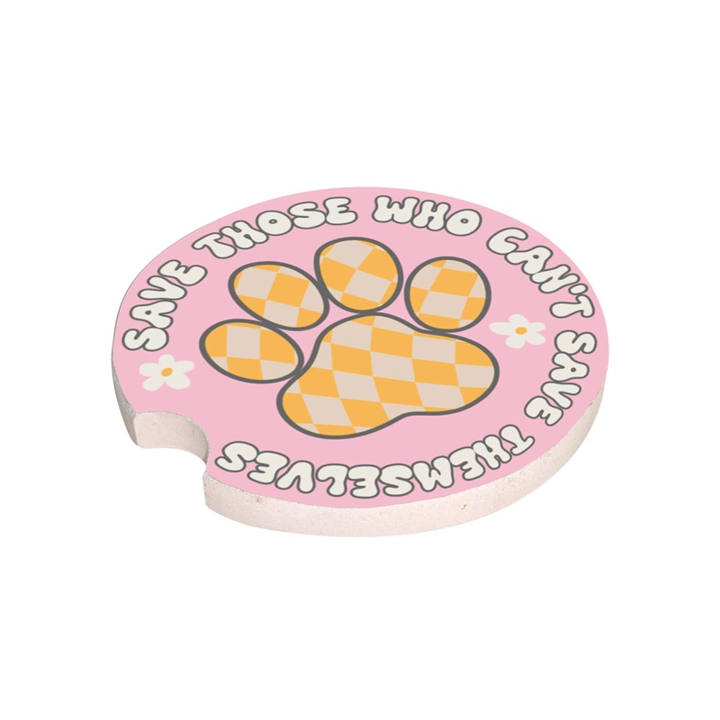 Car Coaster Single -  Save Those Paw