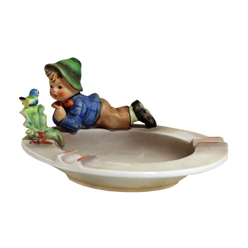 Hummel Figurine: Boy With Bird - Ashtray - 166