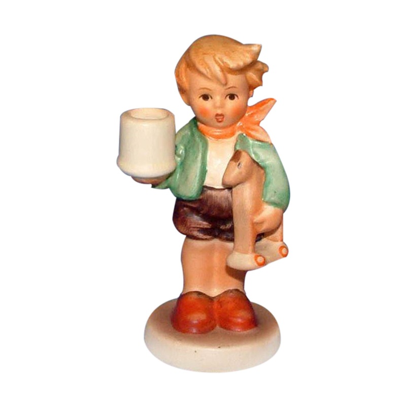 Hummel Figurine: Boy With Horse - Candle Holder - 117