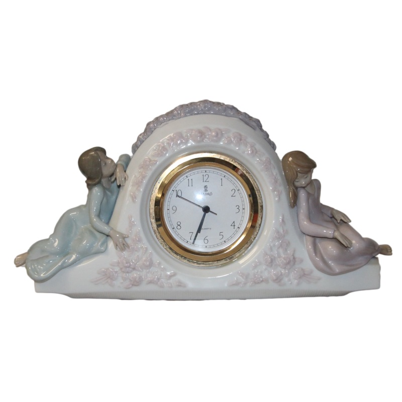 Lladr Figurine: 5776 Two Sisters Clock