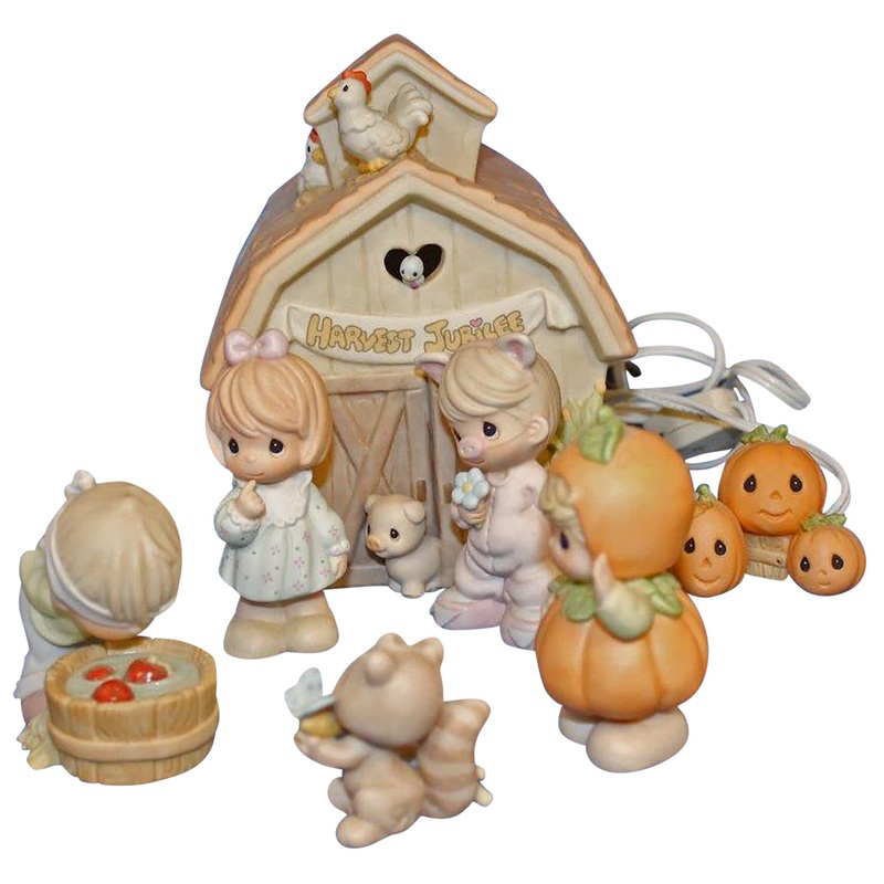 Precious Moments: 732494 Harvest Festival | Set of 7 with Nightlight