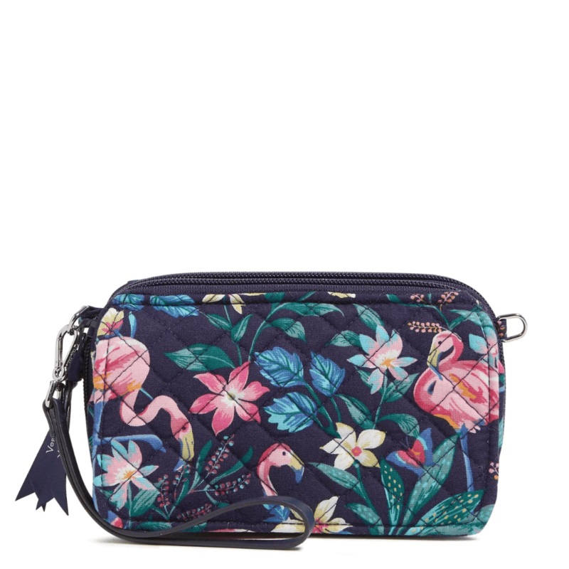 RFID All in One Crossbody - Flamingo Garden