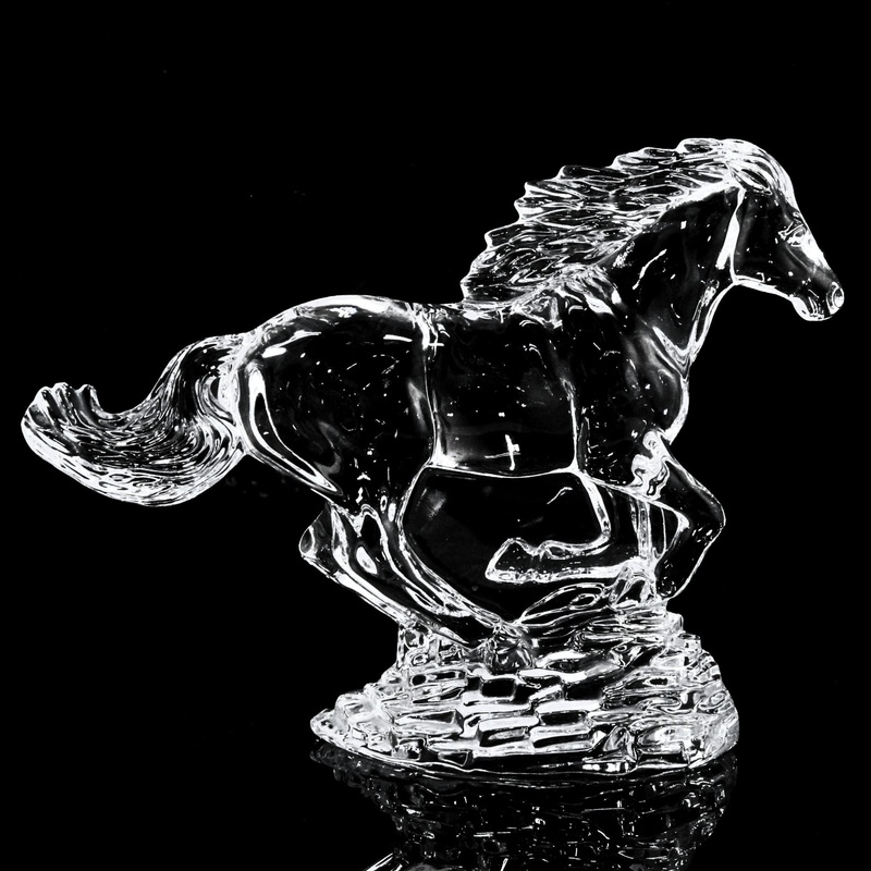 Waterford Crystal: Figurines Running Horse, 8.25" | Boxed