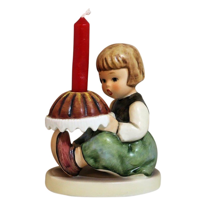 Hummel Figurine: Birthday Cake - Candle Holder - 338