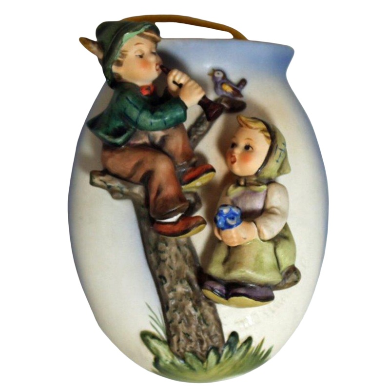 Hummel Figurine: Boy and Girl - Wall Pocket Vase - 360/A