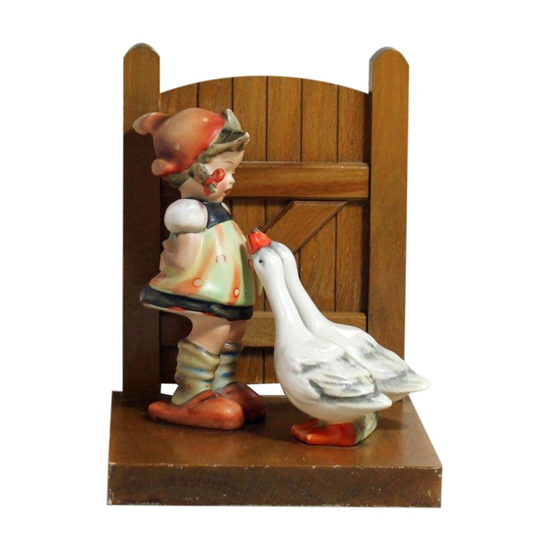 Hummel Figurine: Goose Girl - Bookend - 60/B