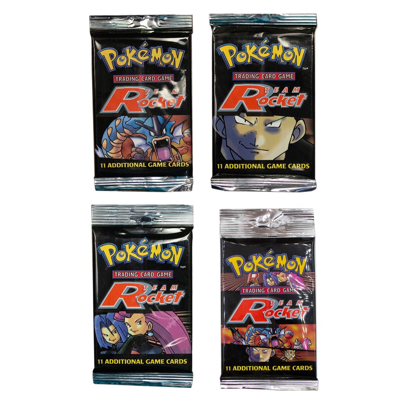 Pokemon: Factory Sealed Team Rocket Booster Pack - Set of 4