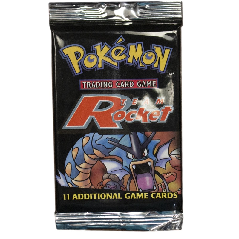 Pokmon: Factory Sealed Team Rocket Heavy Booster Pack 20.86g - Gyarados Art