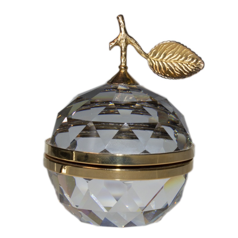 Swarovski Crystal: 010120 Gold Large Apple - Photo Stand