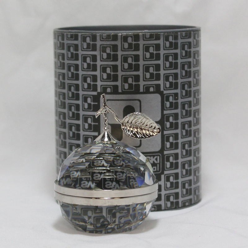 Swarovski Crystal: 010140 Large Apple Rhodium - Photo Stand