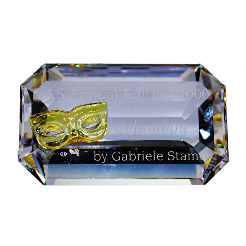 Swarovski Crystal: 255780 Columbine Plaque - 2000