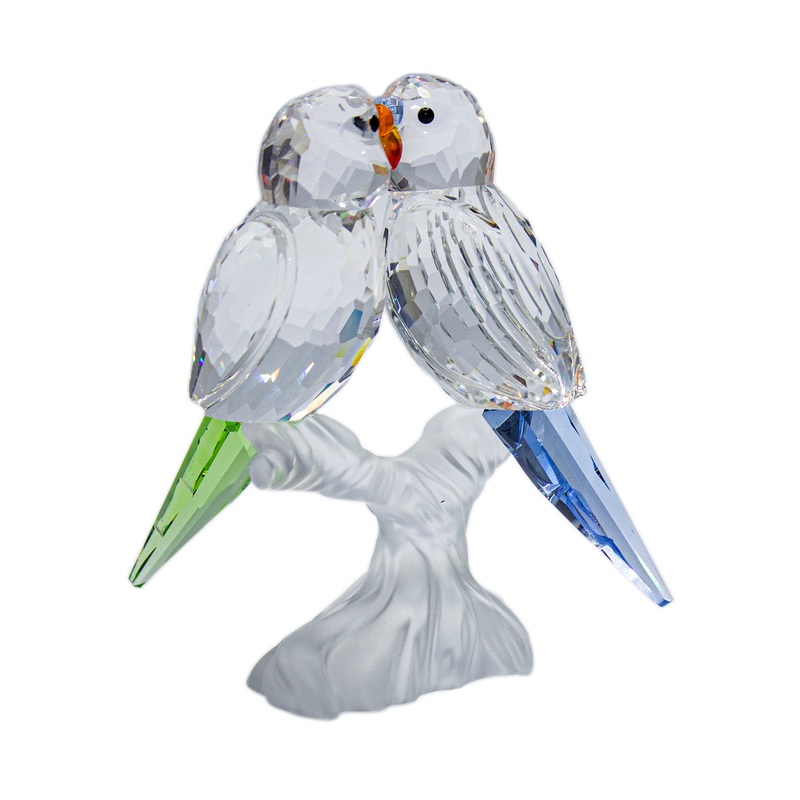 Swarovski Figurine: 680627 Budgies