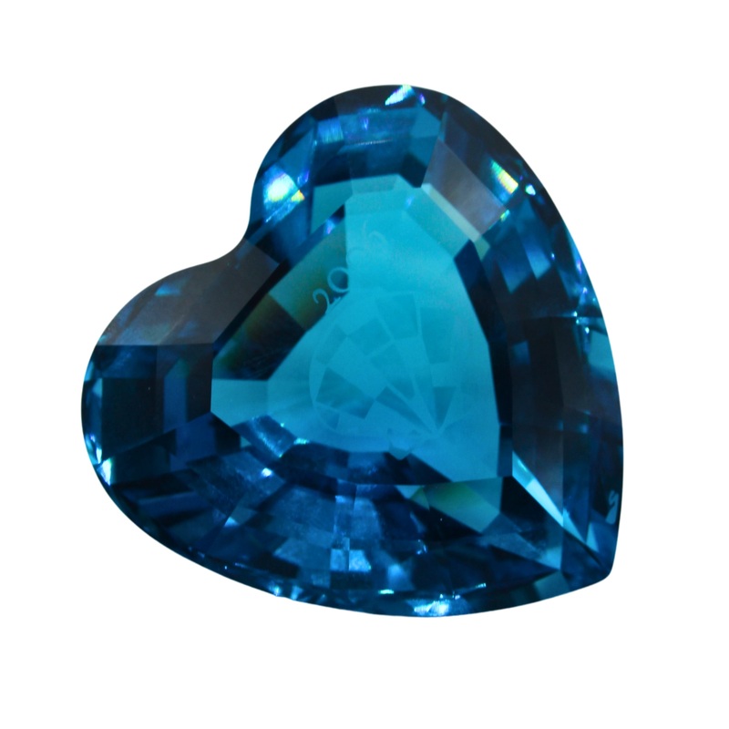 Swarovski Paperweight: 844184 Blue Heart  | SCS
