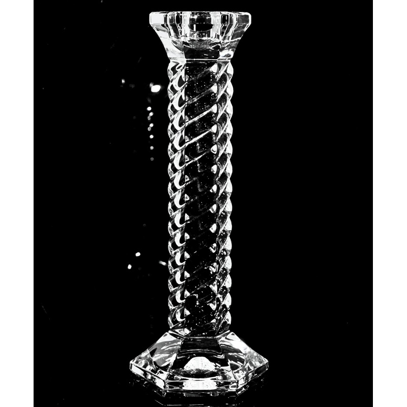 Waterford Crystal: Candlesticks Single Light Candlestick | No Box, 8" | Monaco