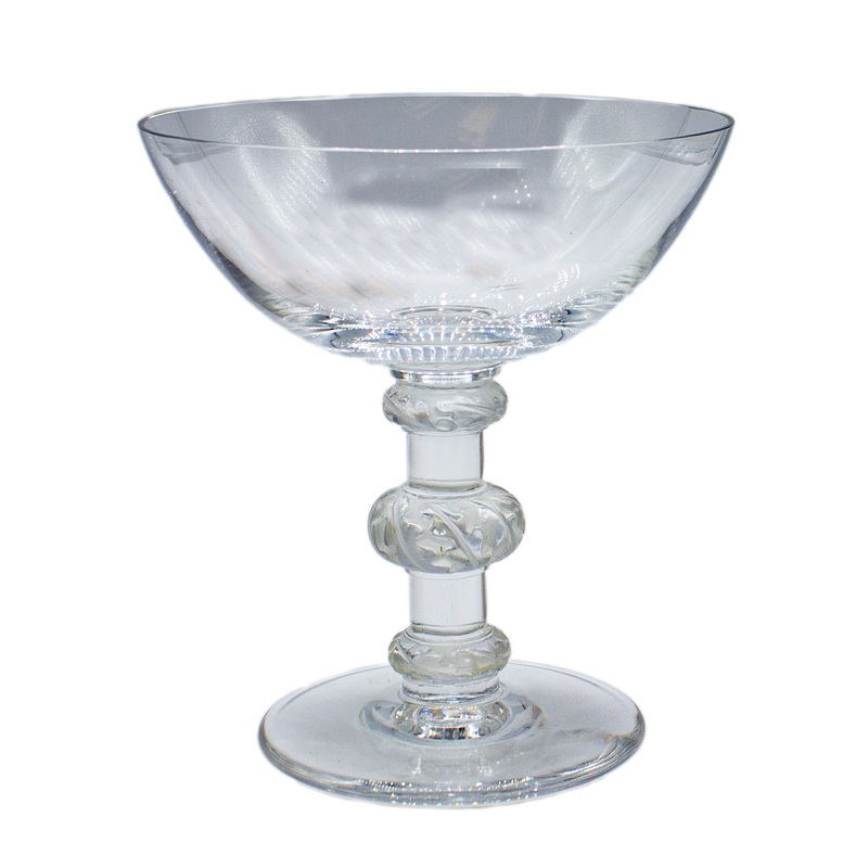 Lalique Stemware: Saint Hubert Tall Champagne Sherbet