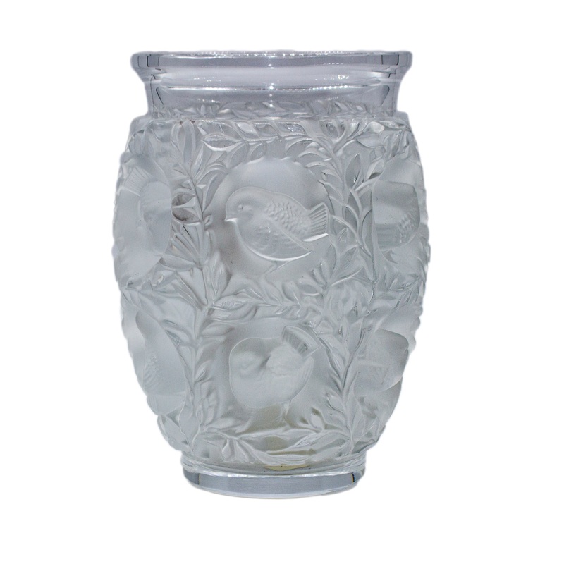 Lalique Vase: 12219 Flower Vase Bagatelle